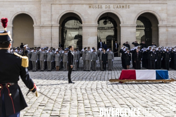 Honneurs funèbres militaires à Jacques Chirac.