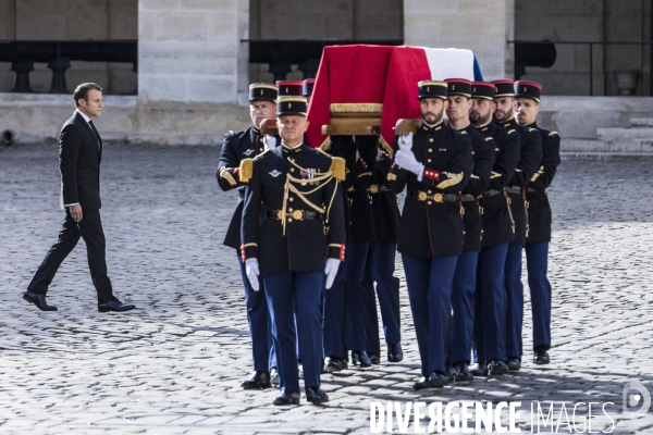 Honneurs funèbres militaires à Jacques Chirac.