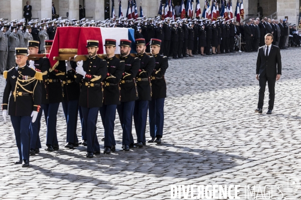 Honneurs funèbres militaires à Jacques Chirac.