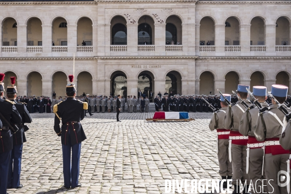 Honneurs funèbres militaires à Jacques Chirac.