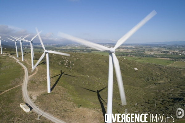 Parc éolien de Névian dans l Aude