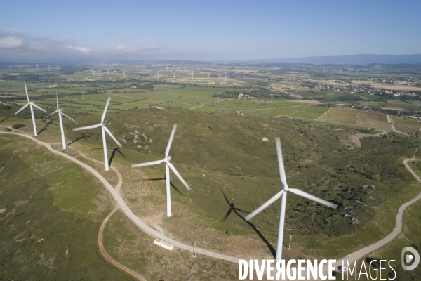 Parc éolien de Névian dans l Aude