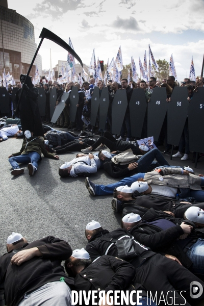 Manifestation unitaire des policiers,  Marche de la colère .