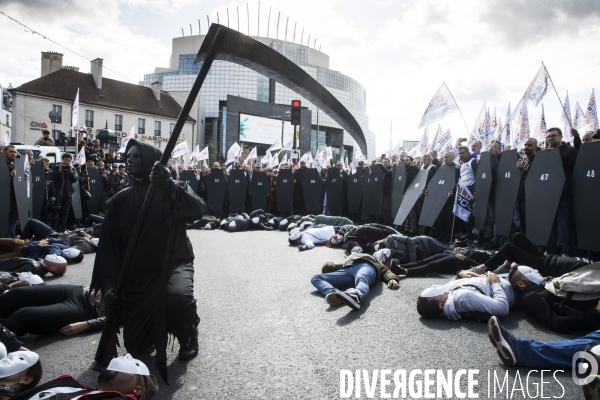 Manifestation unitaire des policiers,  Marche de la colère .