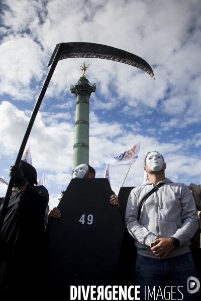 Manifestation unitaire des policiers,  Marche de la colère .