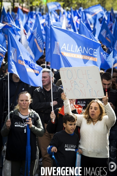 Manifestation unitaire des policiers,  Marche de la colère .