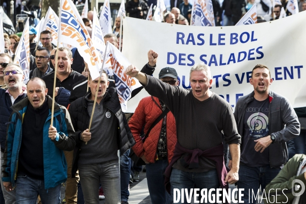 Manifestation unitaire des policiers,  Marche de la colère .