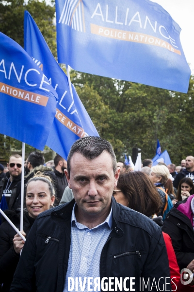 Manifestation unitaire des policiers,  Marche de la colère .