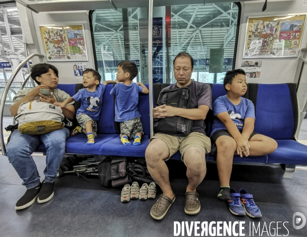 Anime dans le metro de tokyo