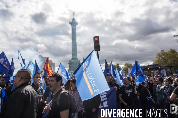 Marche de la colère policière