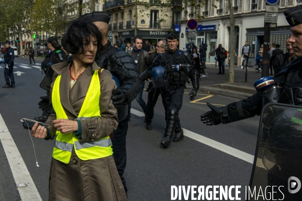 Manifestation intersyndicale des policiers