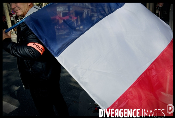 Manifestation des policiers en colère à Paris