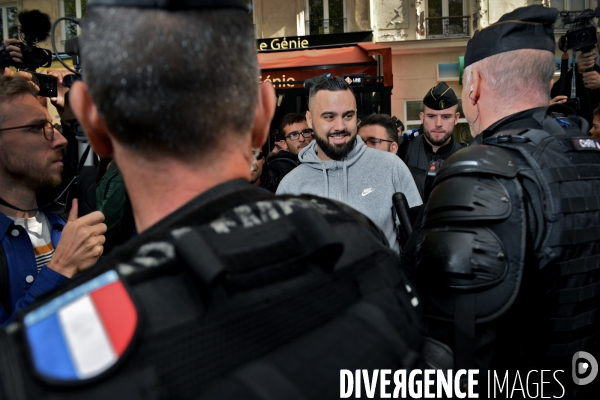 Manifestation des policiers en colère à Paris