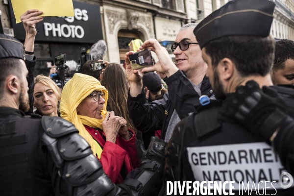 Manifestation de policiers.