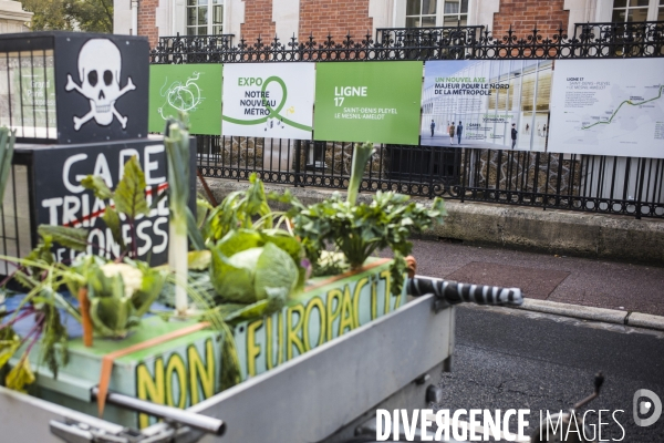 Marche de gonesse a matignon, contre la gare de gonesse et le projet europacity.