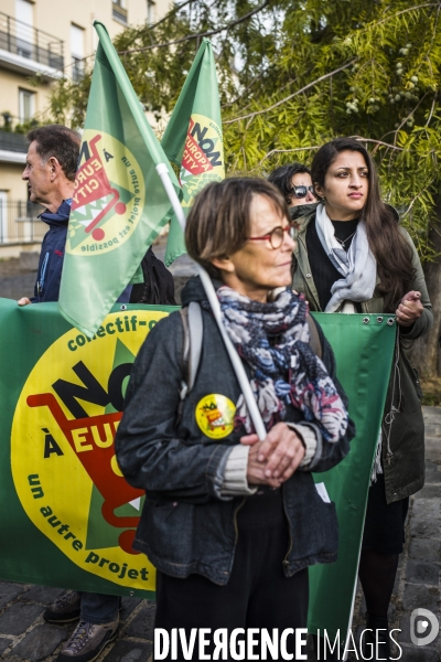 Marche de gonesse a matignon, contre la gare de gonesse et le projet europacity.