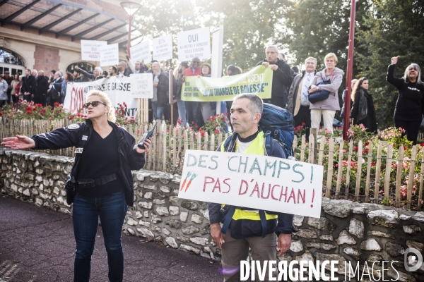 Marche de gonesse a matignon, contre la gare de gonesse et le projet europacity.