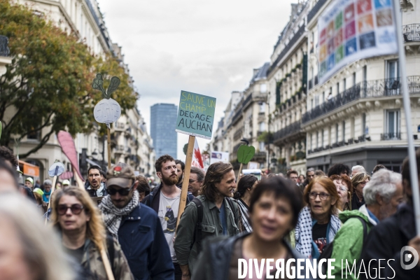 Marche entre gonesse et matignon, contre le projet europacity.