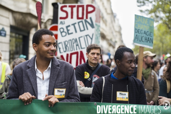 Marche entre gonesse et matignon, contre le projet europacity.