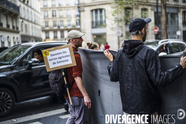 Marche entre gonesse et matignon, contre le projet europacity.
