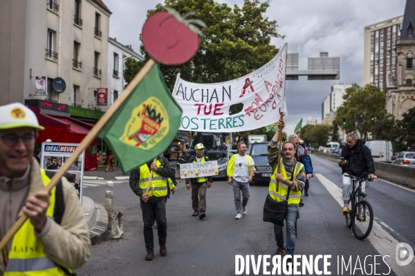 Marche entre gonesse et matignon, contre le projet europacity.