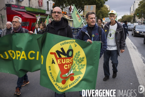 Marche entre gonesse et matignon, contre le projet europacity.