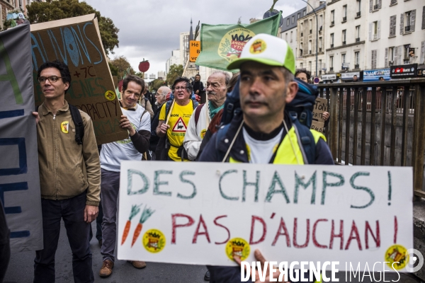 Marche entre gonesse et matignon, contre le projet europacity.