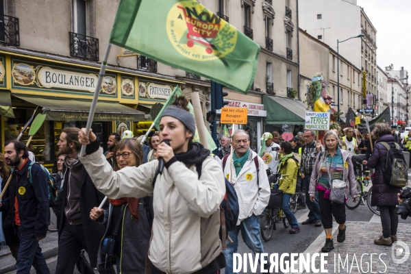 Marche entre gonesse et matignon, contre le projet europacity.