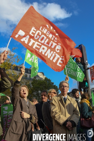 Manifestation contre la PMA sans père et la GPA