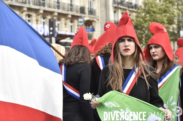 Manif pour tous LMPT 2019 à Paris. Event for all.