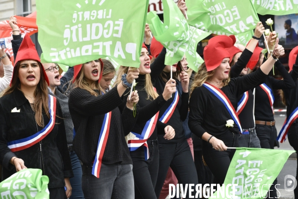 Manif pour tous LMPT 2019 à Paris. Event for all.