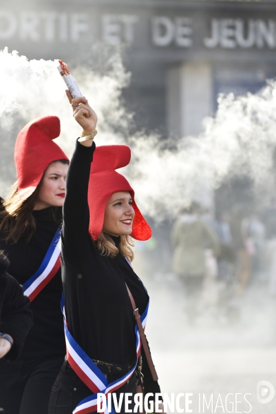 Manif pour tous LMPT 2019 à Paris. Event for all.