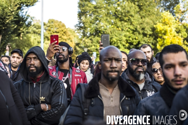 Rassemblement en hommage a ibrahima, decede apres un accident de moto a villiers-le-bel.