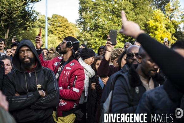 Rassemblement en hommage a ibrahima, decede apres un accident de moto a villiers-le-bel.