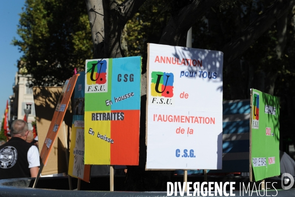 Manifestation des retraités