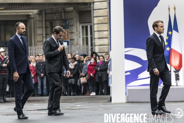 Hommage aux victimes de l attaque du 4 octobre 2019