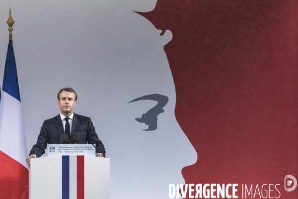 Hommage aux victimes de l attaque du 4 octobre 2019