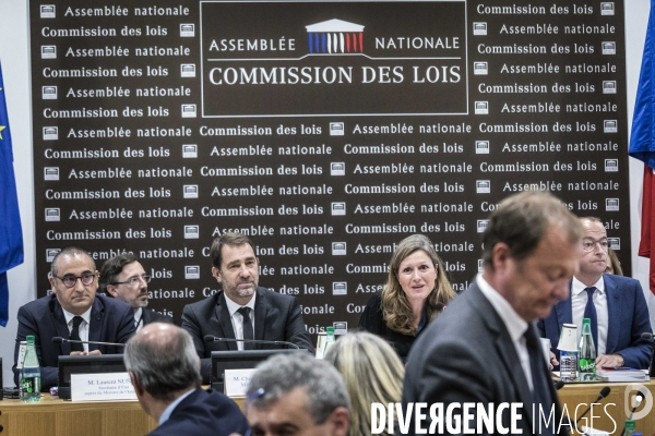 Christophe Castaner devant la commission des lois.