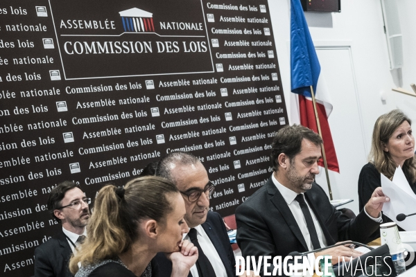 Christophe Castaner devant la commission des lois.