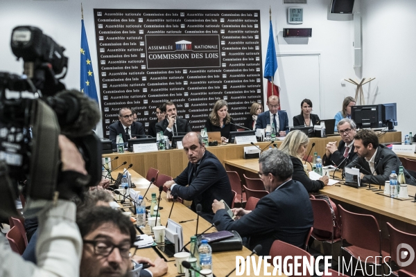 Christophe Castaner devant la commission des lois.