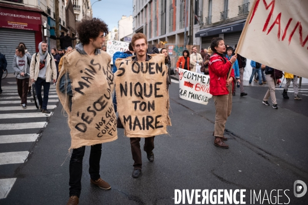 Saint-Ouen - Expulsion de Mains d Oeuvres