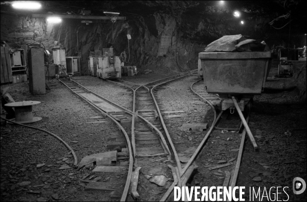 Mines d ardoise de Trélazé, Maine-et-Loire, septembre 2006.