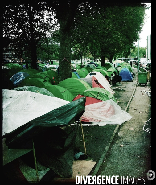 Réfugiés porte d Aubervilliers