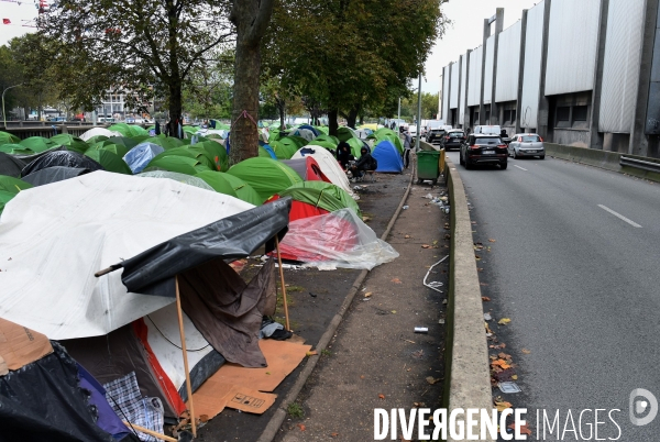 Réfugiés porte d Aubervilliers