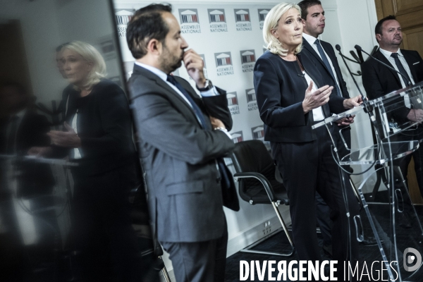 Conférence de presse de Marine Le Pen