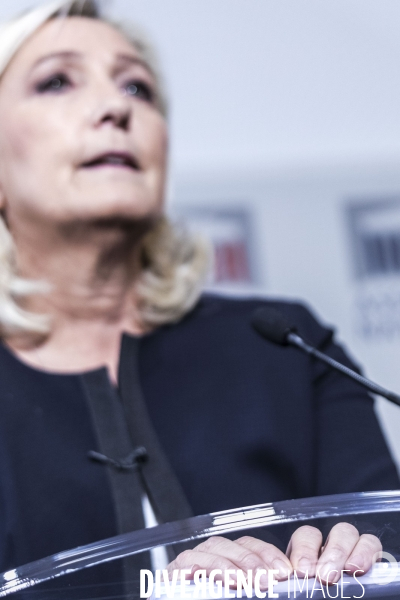 Conférence de presse de Marine Le Pen