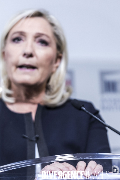 Conférence de presse de Marine Le Pen