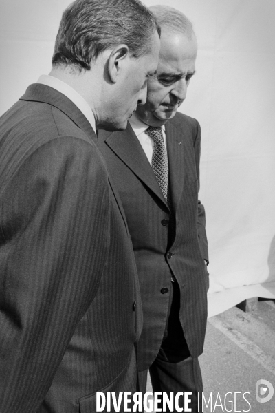 François Léotard et Edouard Balladur , Brest, 1995