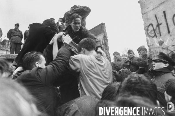 La chute du mur de Berlin en novembre 1989 - The fall of the Berlin wall in november 1989