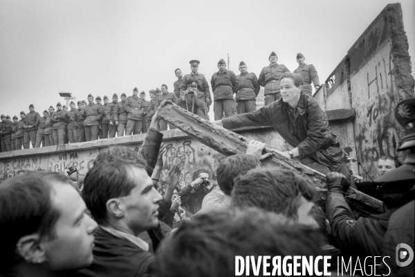 La chute du mur de Berlin en novembre 1989 - The fall of the Berlin wall in november 1989